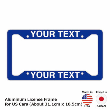 [Number frame for US cars] Solid blue