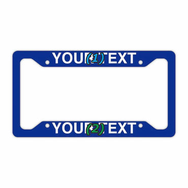 [Number frame for US cars] Solid blue