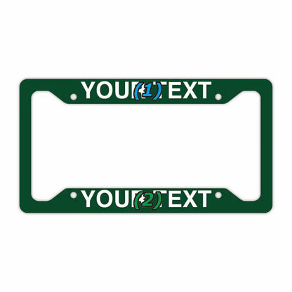 【US車用ナンバーフレーム】ソリッド・ハンターグリーン PL8HERO