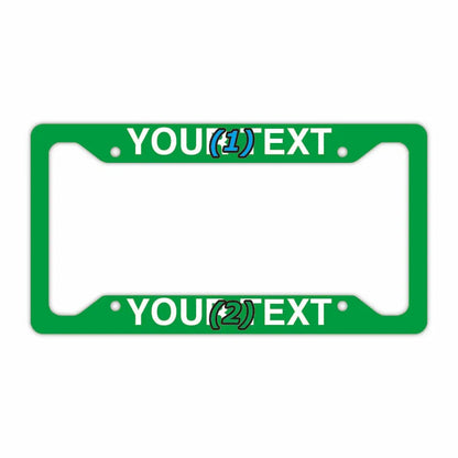 【US車用ナンバーフレーム】ソリッド・グリーン PL8HERO