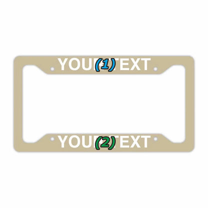 【US車用ナンバーフレーム】ソリッド・アイボリー PL8HERO