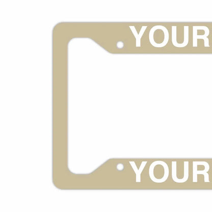 【US車用ナンバーフレーム】ソリッド・アイボリー PL8HERO