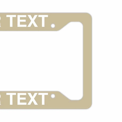 【US車用ナンバーフレーム】ソリッド・アイボリー PL8HERO