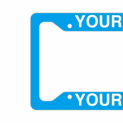 【US車用ナンバーフレーム】ソリッド・ライトブルー PL8HERO