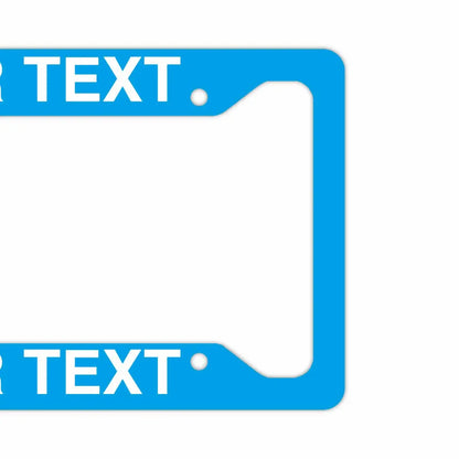 【US車用ナンバーフレーム】ソリッド・ライトブルー PL8HERO