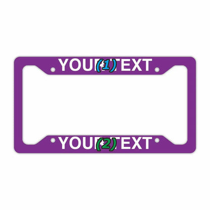 【US車用ナンバーフレーム】ソリッド・パープル PL8HERO
