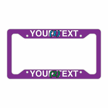 [Number frame for US cars] Solid purple