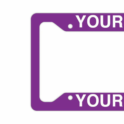【US車用ナンバーフレーム】ソリッド・パープル PL8HERO