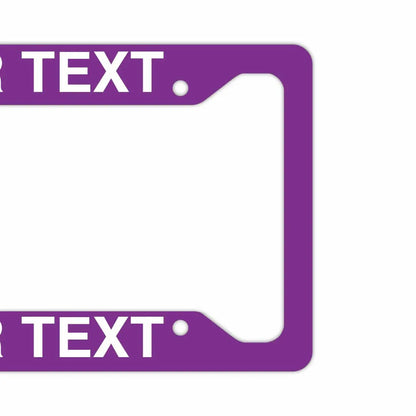 【US車用ナンバーフレーム】ソリッド・パープル PL8HERO