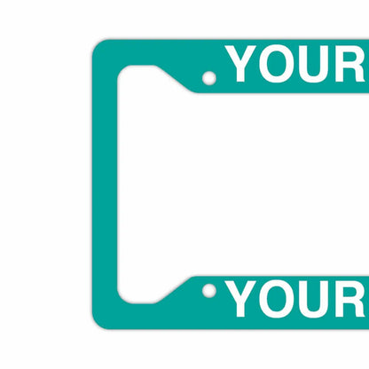 【US車用ナンバーフレーム】ソリッド・ターコイズ PL8HERO