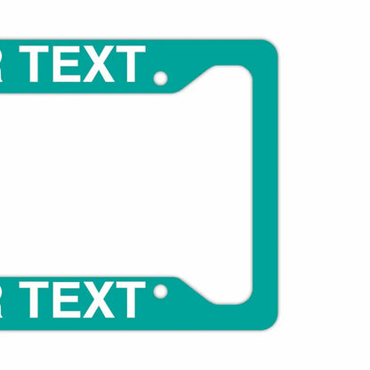 【US車用ナンバーフレーム】ソリッド・ターコイズ PL8HERO