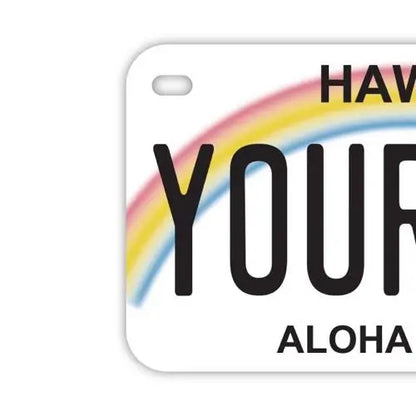 【中・USバイク用】ハワイ・レインボー/オリジナルアメリカナンバープレート PL8HERO