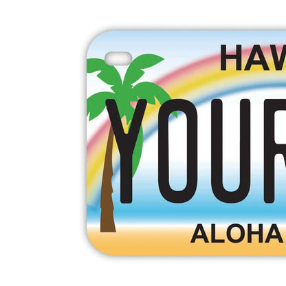 【中・USバイク用】ハワイ・ヤシの木/オリジナルアメリカナンバープレート PL8HERO