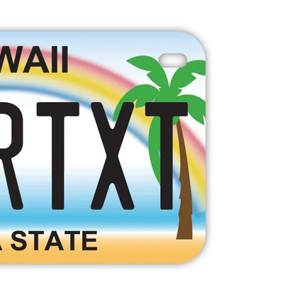 【中・USバイク用】ハワイ・ヤシの木/オリジナルアメリカナンバープレート PL8HERO