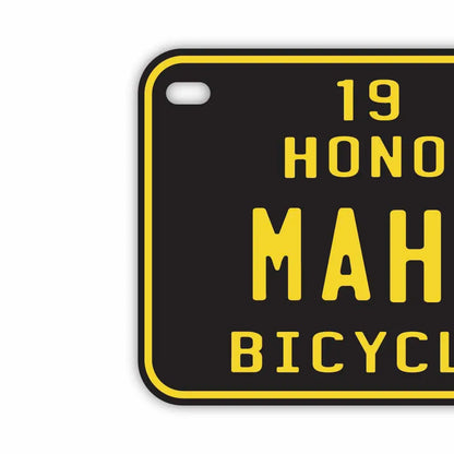 【中・USバイク用】ハワイ自転車タグ・ブラック/オリジナルアメリカナンバープレート PL8HERO