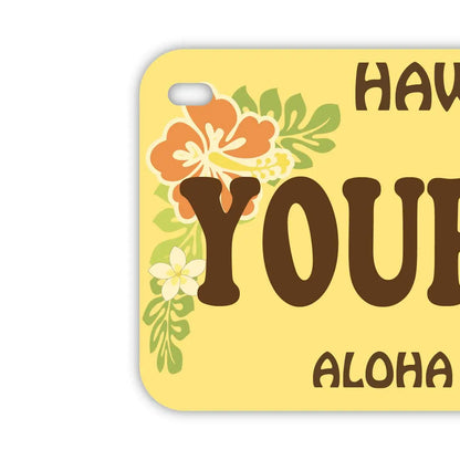 【中・USバイク用】ハワイ・フラガール/オリジナルアメリカナンバープレート PL8HERO