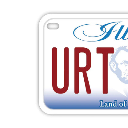 【中・USバイク用】イリノイ/オリジナルアメリカナンバープレート PL8HERO