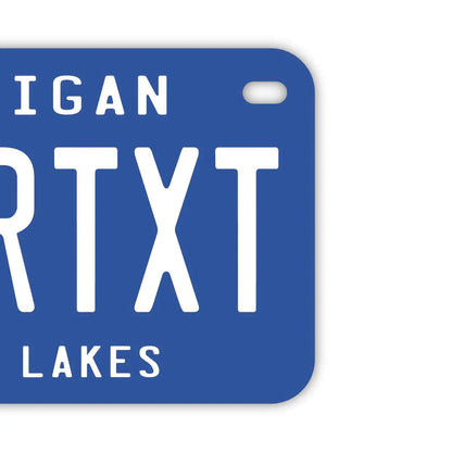 【中・USバイク用】ミシガン/オリジナルアメリカナンバープレート PL8HERO