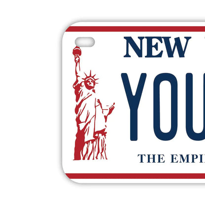 【中・USバイク用】ニューヨーク/オリジナルアメリカナンバープレート PL8HERO