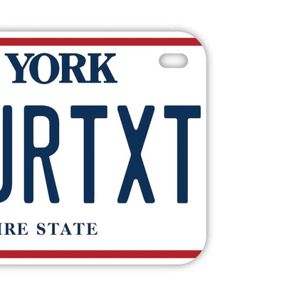 【中・USバイク用】ニューヨーク/オリジナルアメリカナンバープレート PL8HERO