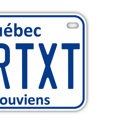 【中・USバイク用】ケベック/オリジナルカナダナンバープレート PL8HERO