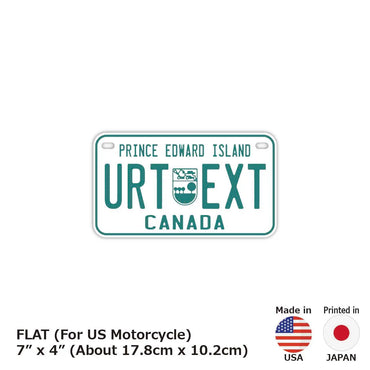 定制车牌标志 [适用于美国和中国摩托车] 爱德华王子岛/加拿大原装车牌