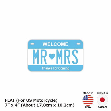 定制车牌标志【适用于美国和中东摩托车】颜色：蓝色 / 原装美国车牌