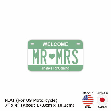 定制车牌标志【适用于美国和中东摩托车】绿色/原装美国车牌