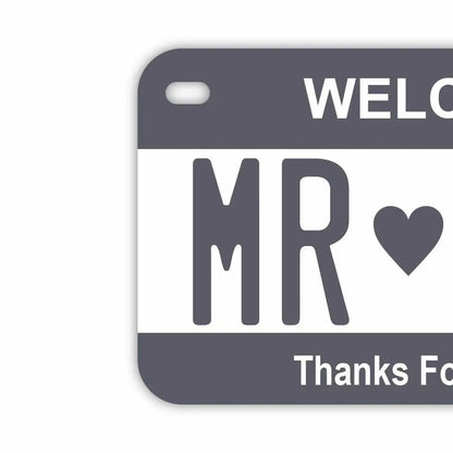 【中・USバイク用】カラー・グレー/オリジナルアメリカナンバープレート PL8HERO