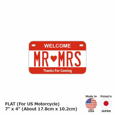 定制车牌标志【适用于美国和中东摩托车】颜色：红色 / 原装美国车牌