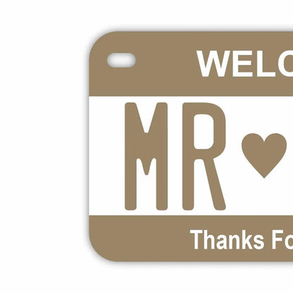 【中・USバイク用】カラー・ベージュ/オリジナルアメリカナンバープレート PL8HERO