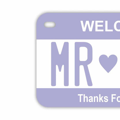 【中・USバイク用】カラー・パープル/オリジナルアメリカナンバープレート PL8HERO