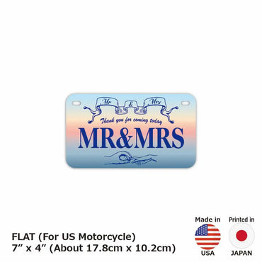 定制车牌标志【适用于美国和中东摩托车】日出/原装美国车牌