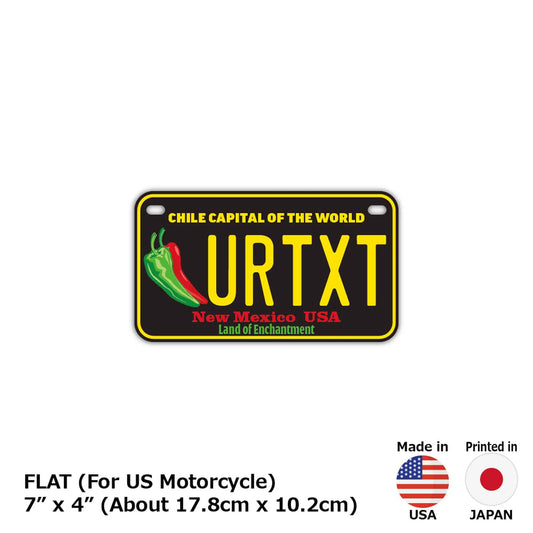 【中・USバイク用】ニューメキシコ・チリペッパー/オリジナルアメリカナンバープレート PL8HERO