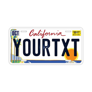 [Large/US Car] California Palm Tree/Original American Embossed License Plate Fashionable Nameplate Sign