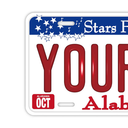 【大・US車用】アラバマ/オリジナルアメリカエンボスナンバープレート おしゃれ表札看板 PL8HERO
