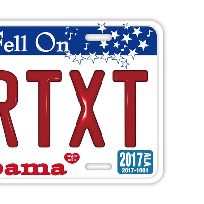 【大・US車用】アラバマ/オリジナルアメリカエンボスナンバープレート おしゃれ表札看板 PL8HERO