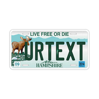 【大・US車用】ニューハンプシャー/オリジナルアメリカエンボスナンバープレート おしゃれ表札看板 PL8HERO