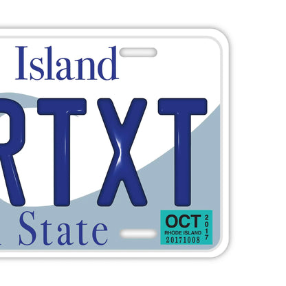【大・US車用】ロードアイランド/オリジナルアメリカエンボスナンバープレート おしゃれ表札看板 PL8HERO