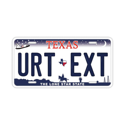 【大・US車用】テキサス/オリジナルアメリカエンボスナンバープレート おしゃれ表札看板 PL8HERO