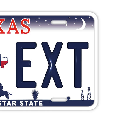 【大・US車用】テキサス/オリジナルアメリカエンボスナンバープレート おしゃれ表札看板 PL8HERO