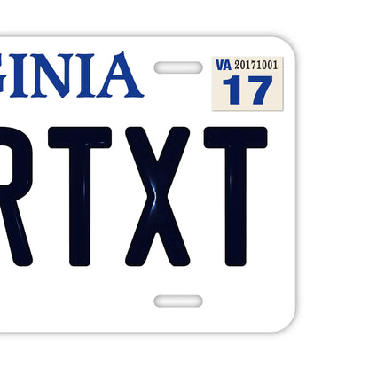 【大・US車用】バージニア/オリジナルアメリカエンボスナンバープレート おしゃれ表札看板 PL8HERO