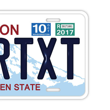 【大・US車用】ワシントン/オリジナルアメリカエンボスナンバープレート おしゃれ表札看板 PL8HERO