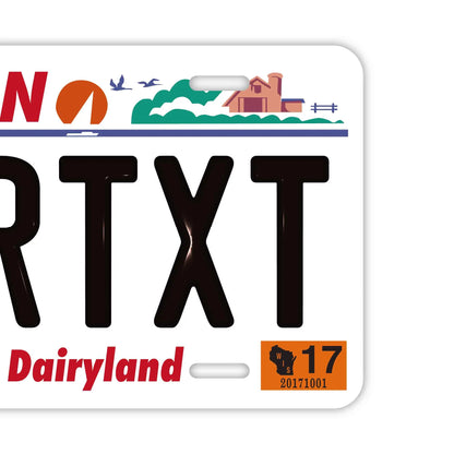 【大・US車用】ウィスコンシン/オリジナルアメリカエンボスナンバープレート おしゃれ表札看板 PL8HERO