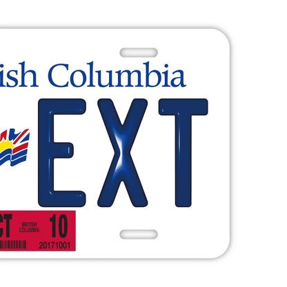 【大・US車用】ブリティッシュコロンビア/オリジナルカナダエンボスナンバープレート おしゃれ表札看板 PL8HERO