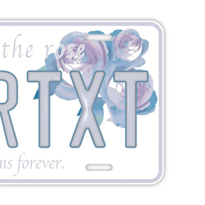 【大・US車用】母の日・ローズ/オリジナルアメリカエンボスナンバープレート おしゃれ表札看板 PL8HERO