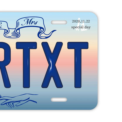 【大・US車用】サンライズ/オリジナルアメリカエンボスナンバープレート おしゃれ表札看板 PL8HERO