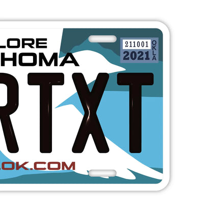 【大・US車用】オクラホマ/オリジナルアメリカエンボスナンバープレート おしゃれ表札看板 PL8HERO