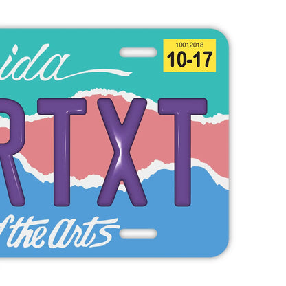 【大・US車用】フロリダ・アート/オリジナルアメリカエンボスナンバープレート おしゃれ表札看板 PL8HERO