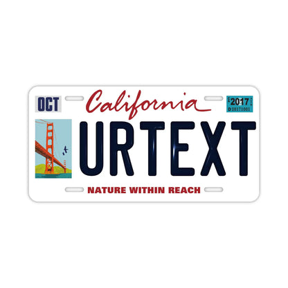 【大・US車用】カリフォルニア-サンフランシスコVer./オリジナルアメリカエンボスナンバープレート おしゃれ表札看板 PL8HERO